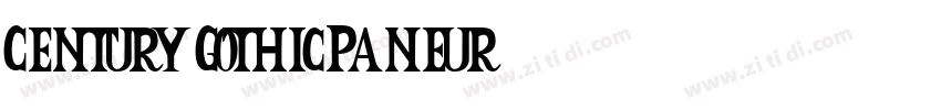 Century GothicPaneur字体转换